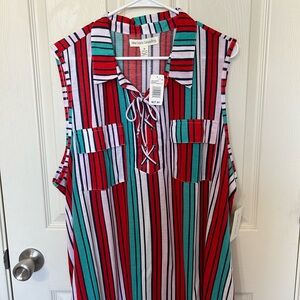 New York Laundry Multicolor Striped Top